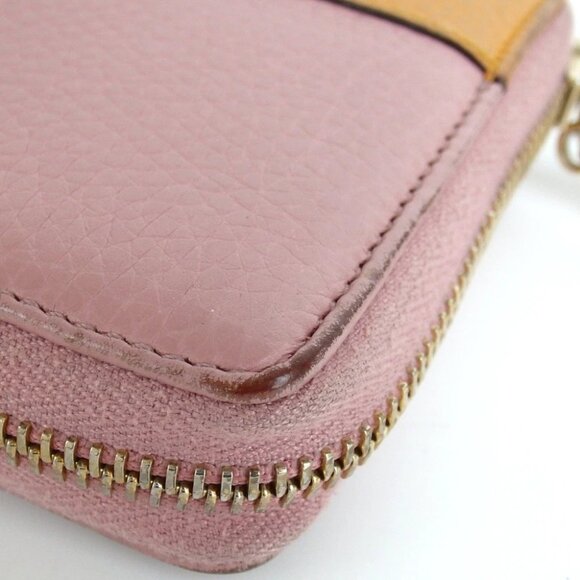 Authentic GUCCI 307984.496353 Zip Around Bamboo purse leather [Used] - Picture 11 of 16